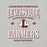 Close-up view of Lewisville High School Farmers Grey Premium Unisex T-shirt 230