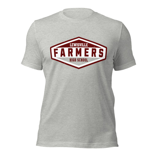 Lewisville High School Farmers Grey Premium Unisex T-shirt 009