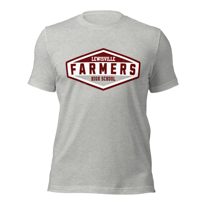 Lewisville High School Farmers Grey Premium Unisex T-shirt 009
