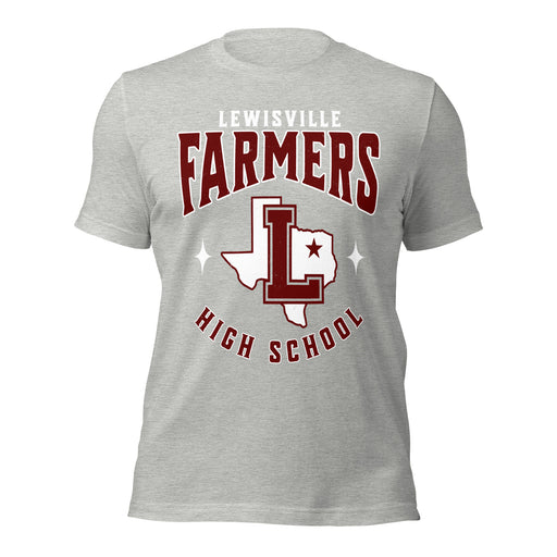 Lewisville High School Farmers Grey Premium Unisex T-shirt 213