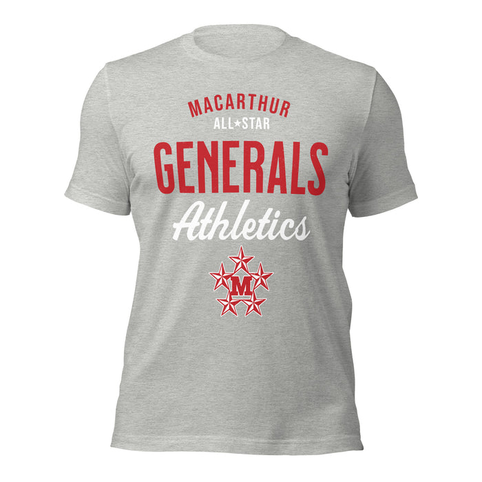 MacArthur High School Generals Grey Premium Unisex T-shirt 034