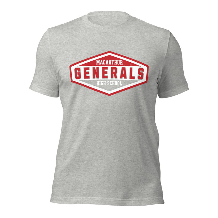 MacArthur High School Generals Grey Premium Unisex T-shirt 009