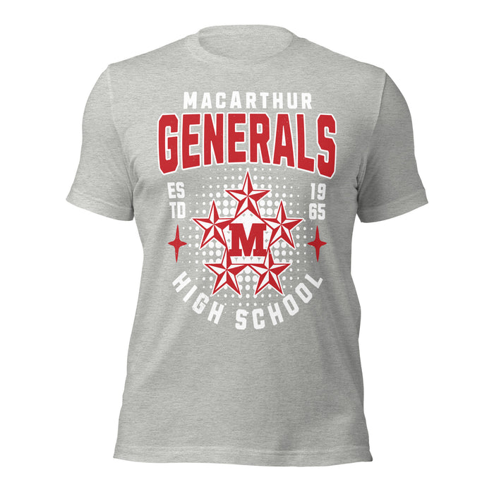 MacArthur High School Generals Grey Premium Unisex T-shirt 204
