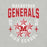 Close-up view of MacArthur High School Generals Grey Premium Unisex T-shirt 204
