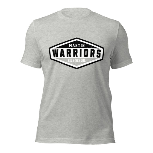 Martin High School Warriors Grey Premium Unisex T-shirt 009