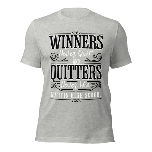 Martin High School Warriors Grey Premium Unisex T-shirt 237