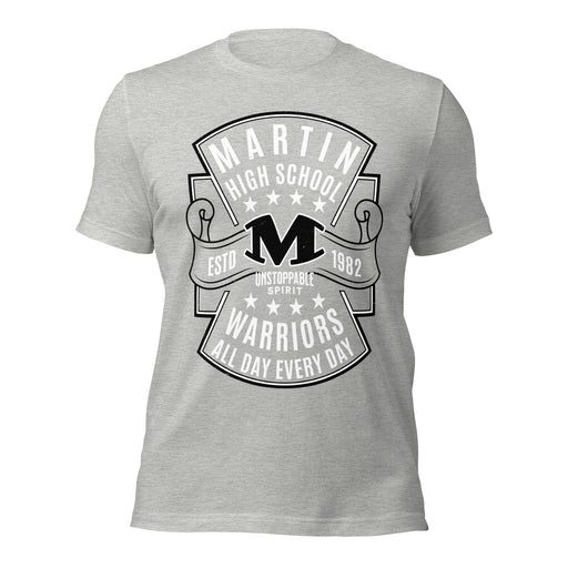 Martin High School Warriors Grey Premium Unisex T-shirt 207