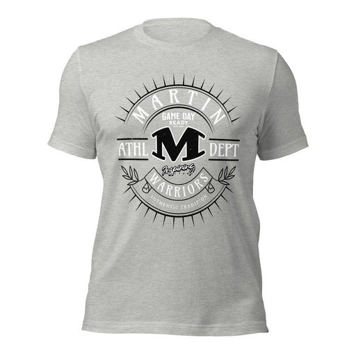 Martin High School Warriors Grey Premium Unisex T-shirt 201