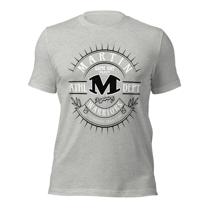 Martin High School Warriors Grey Premium Unisex T-shirt 201