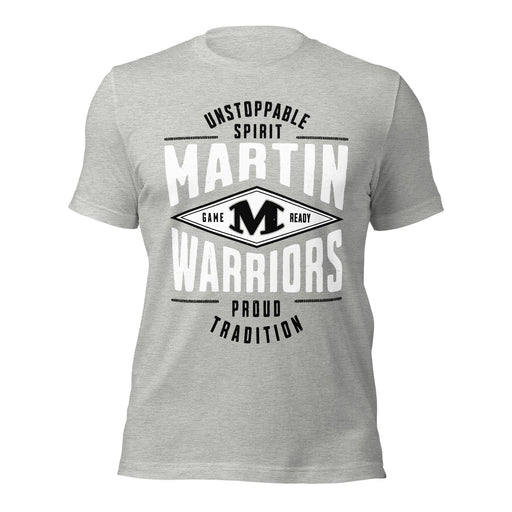 Martin High School Warriors Grey Premium Unisex T-shirt 210
