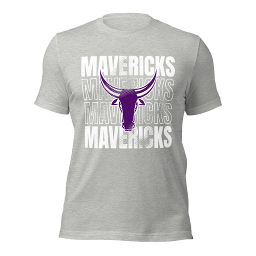 Morton Ranch High School Mavericks Premium Grey Unisex T-shirt 233