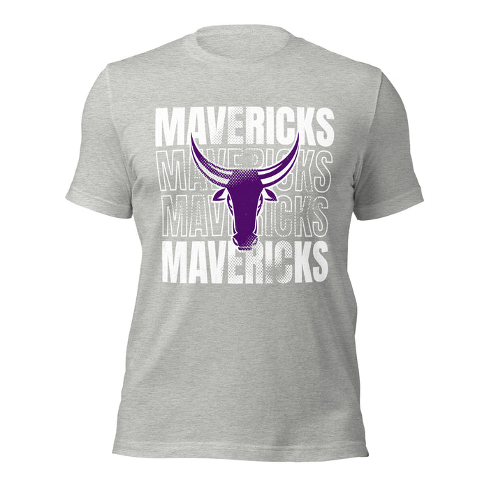 Morton Ranch High School Mavericks Premium Grey Unisex T-shirt 233