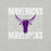 Close-up view of Morton Ranch High School Mavericks Premium Grey Unisex T-shirt 233