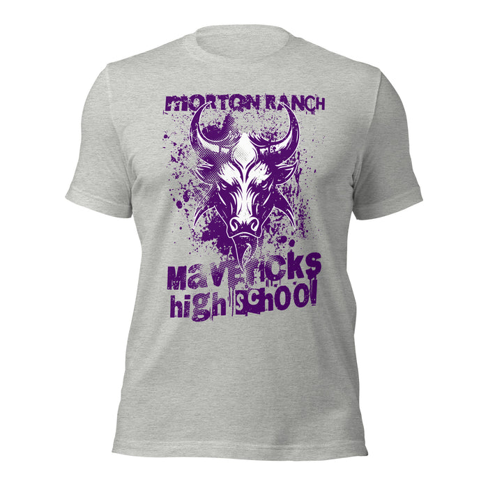 Morton Ranch High School Mavericks Premium Grey Unisex T-shirt 205