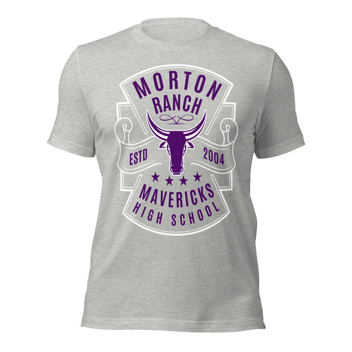 Morton Ranch High School Mavericks Premium Grey Unisex T-shirt 207