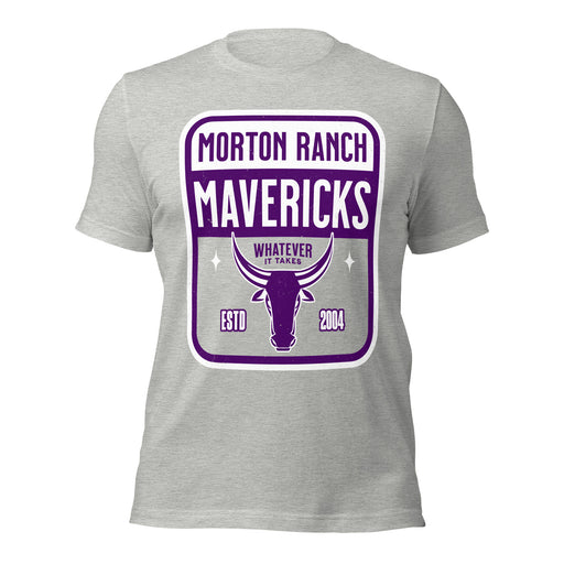 Morton Ranch High School Mavericks Premium Grey Unisex T-shirt 001