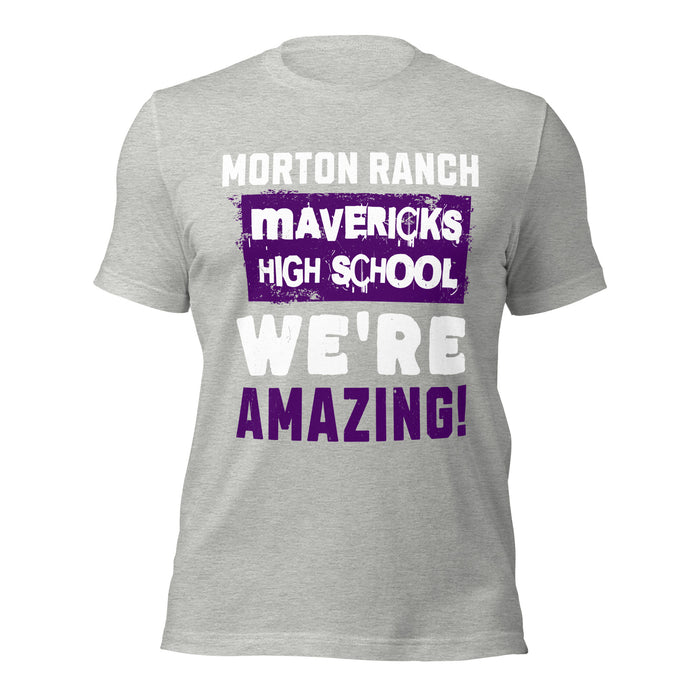 Morton Ranch High School Mavericks Premium Grey Unisex T-shirt 231
