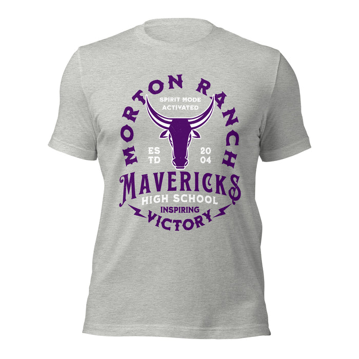 Morton Ranch High School Mavericks Premium Grey Unisex T-shirt 206