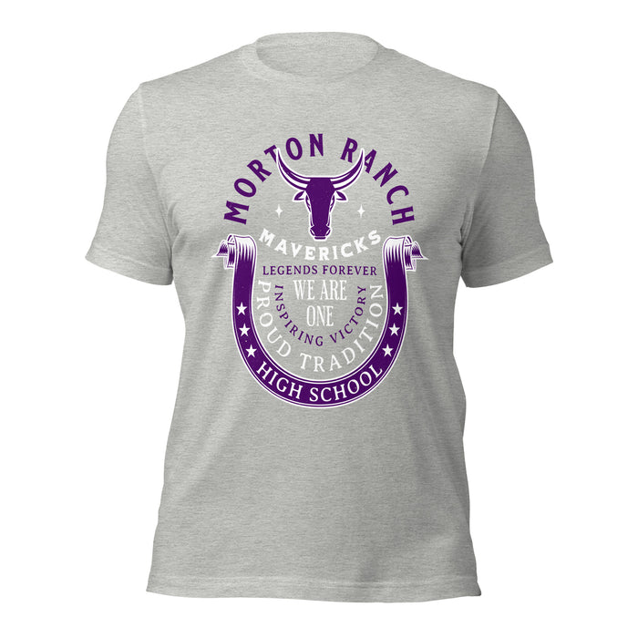 Morton Ranch High School Mavericks Premium Grey Unisex T-shirt 229
