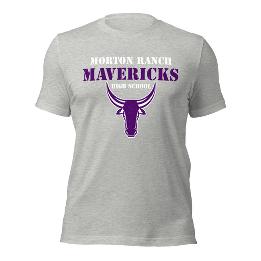 Morton Ranch High School Mavericks Premium Grey Unisex T-shirt 017
