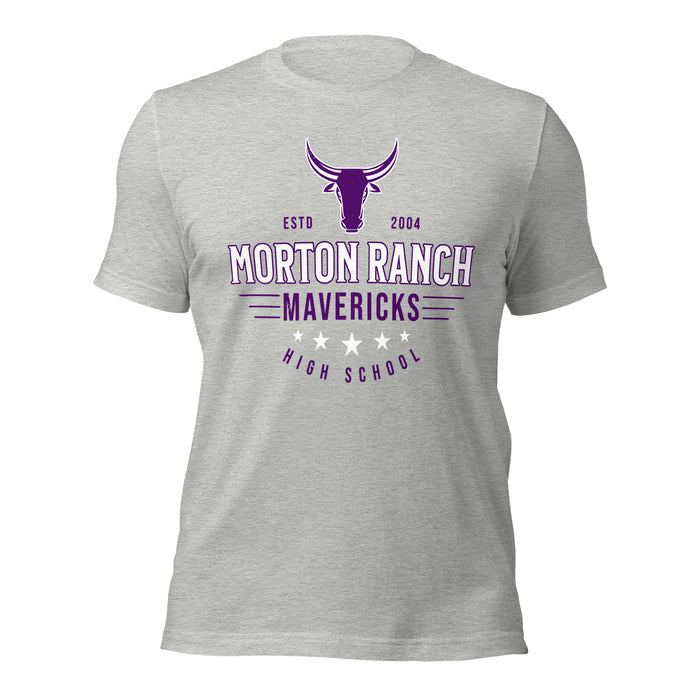 Morton Ranch High School Mavericks Premium Grey Unisex T-shirt 217