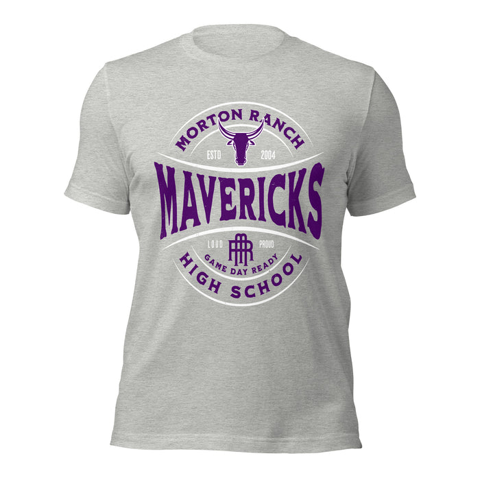 Morton Ranch High School Mavericks Premium Grey Unisex T-shirt 218