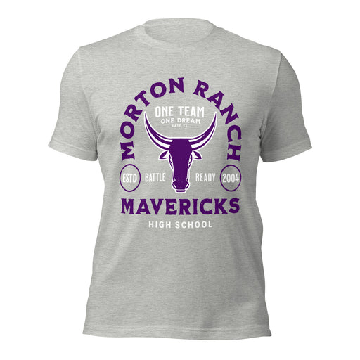 Morton Ranch High School Mavericks Premium Grey Unisex T-shirt 208