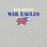 Close-up view of Oak Ridge High School War Eagles Grey Premium Unisex T-shirt 017