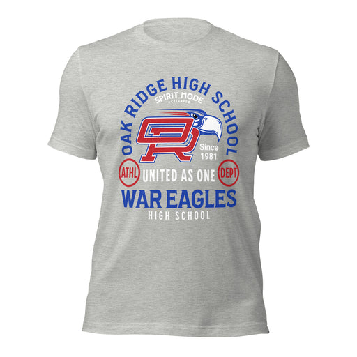 Oak Ridge High School War Eagles Grey Premium Unisex T-shirt 208