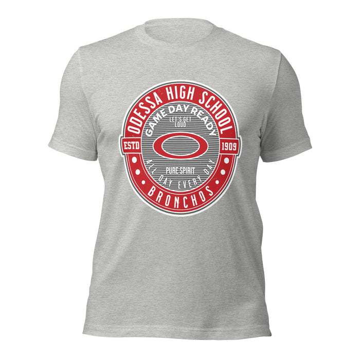 Odessa High School Bronchos Grey Premium Unisex T-shirt 224