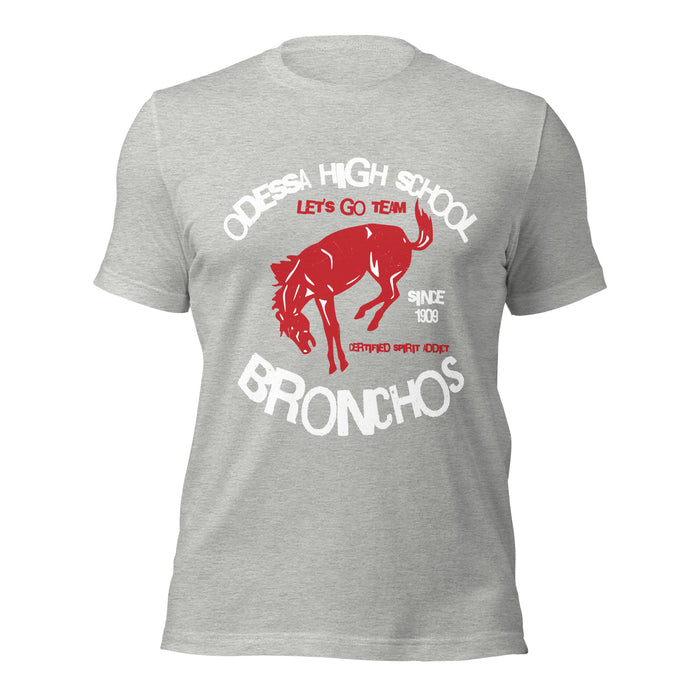Odessa High School Bronchos Grey Premium Unisex T-shirt 228