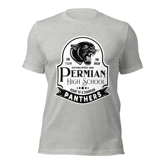 Permian High School Panthers Grey Premium Unisex T-shirt 219