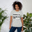 Woman wearing Permian High School Panthers Grey Premium Unisex T-shirt 238