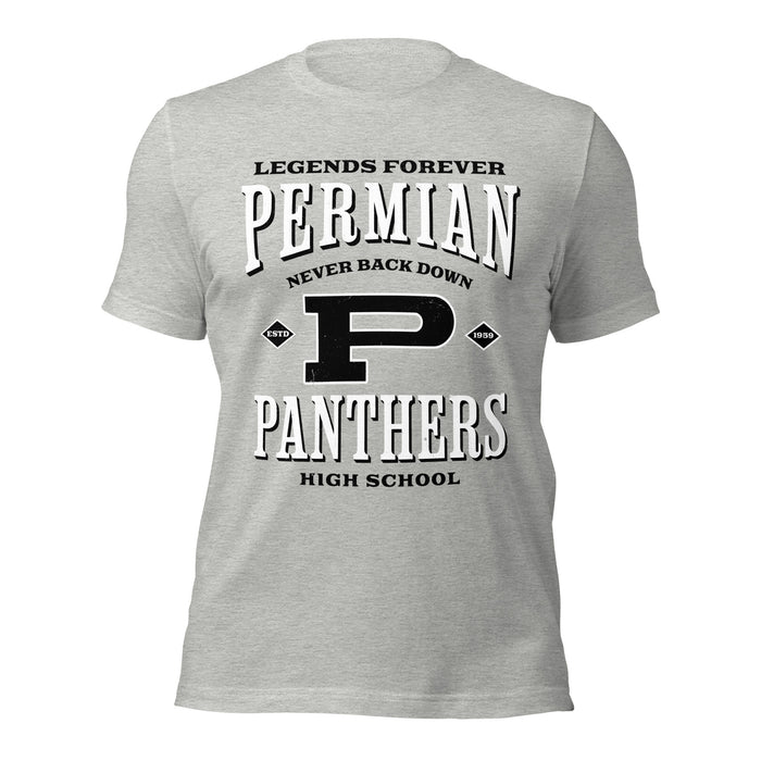 Permian High School Panthers Grey Premium Unisex T-shirt 230