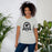 Woman wearing Permian High School Panthers Grey Premium Unisex T-shirt 212