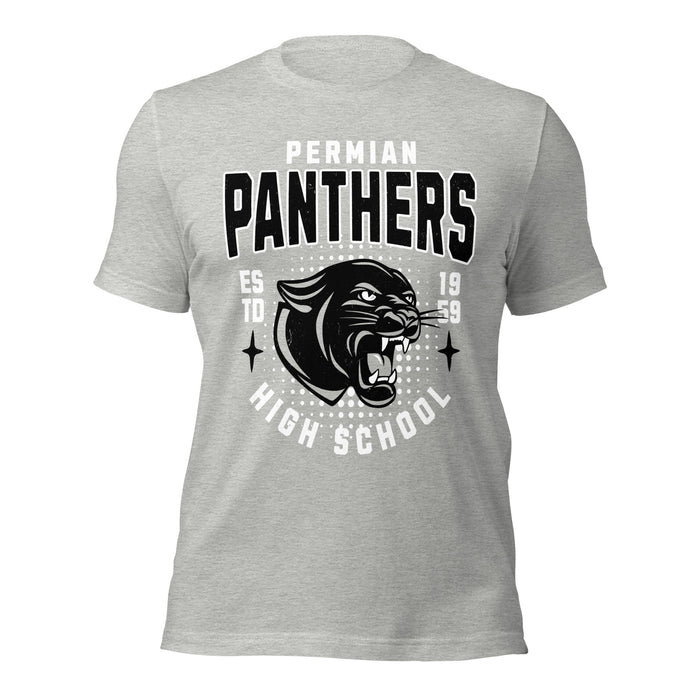 Permian High School Panthers Grey Premium Unisex T-shirt 204