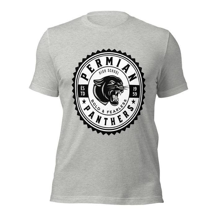 Permian High School Panthers Grey Premium Unisex T-shirt 203