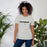 Woman wearing Permian High School Panthers Grey Premium Unisex T-shirt 017