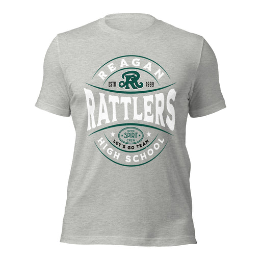 Reagan High School Rattlers Grey Premium Unisex T-shirt 218