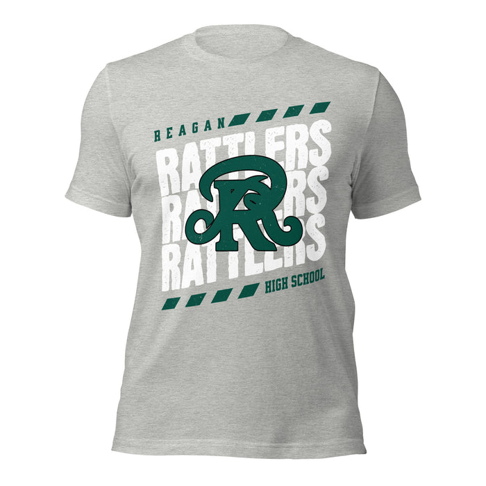 Reagan High School Rattlers Grey Premium Unisex T-shirt 223