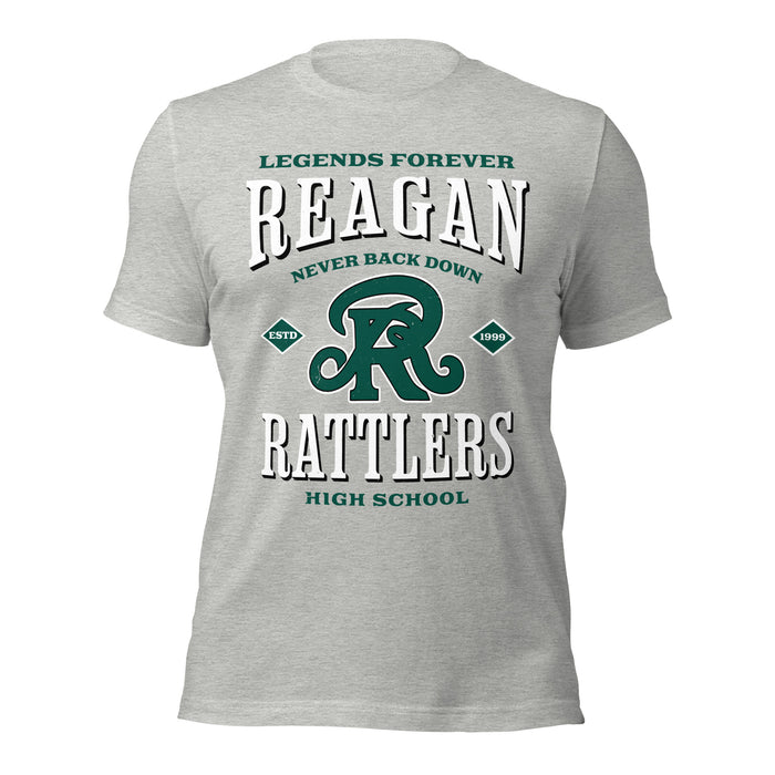 Reagan High School Rattlers Grey Premium Unisex T-shirt 230