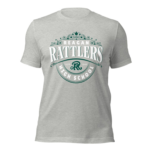 Reagan High School Rattlers Grey Premium Unisex T-shirt 211