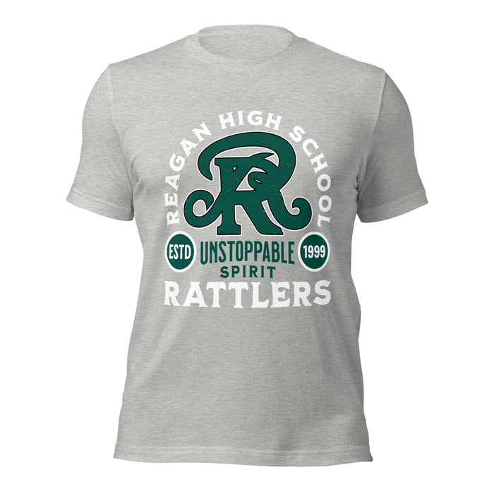 Reagan High School Rattlers Grey Premium Unisex T-shirt 208