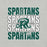Close-up view of Reagan High School Rattlers Grey Premium Unisex T-shirt 233