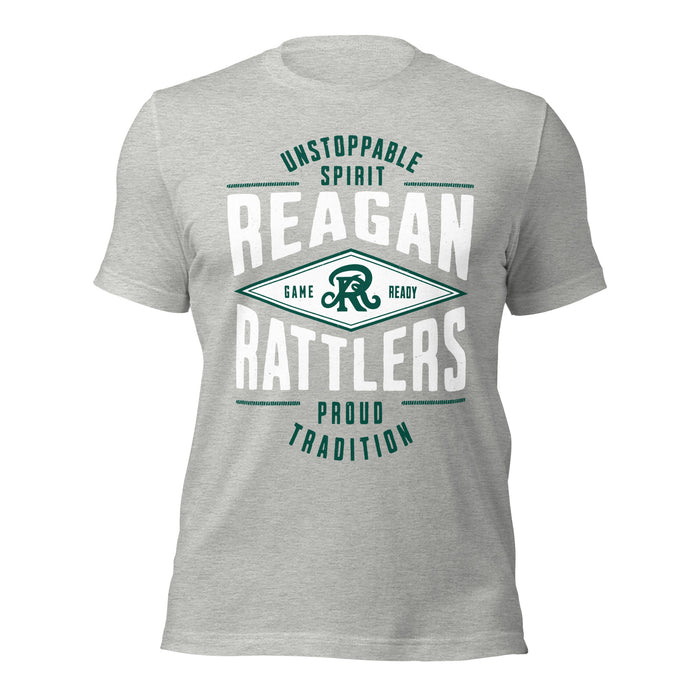 Reagan High School Rattlers Grey Premium Unisex T-shirt 210