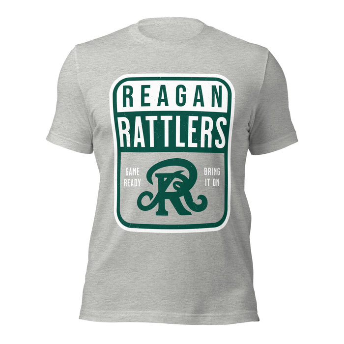 Reagan High School Rattlers Grey Premium Unisex T-shirt 001