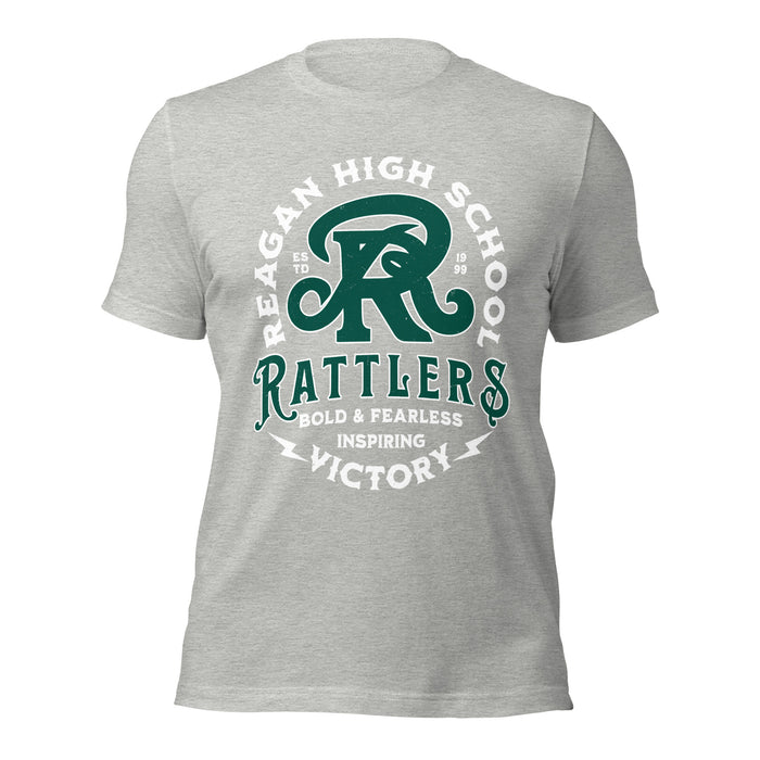 Reagan High School Rattlers Grey Premium Unisex T-shirt 206