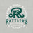 Gray premium t-shirt design 206 with Reagan High School Rattlers logo and text