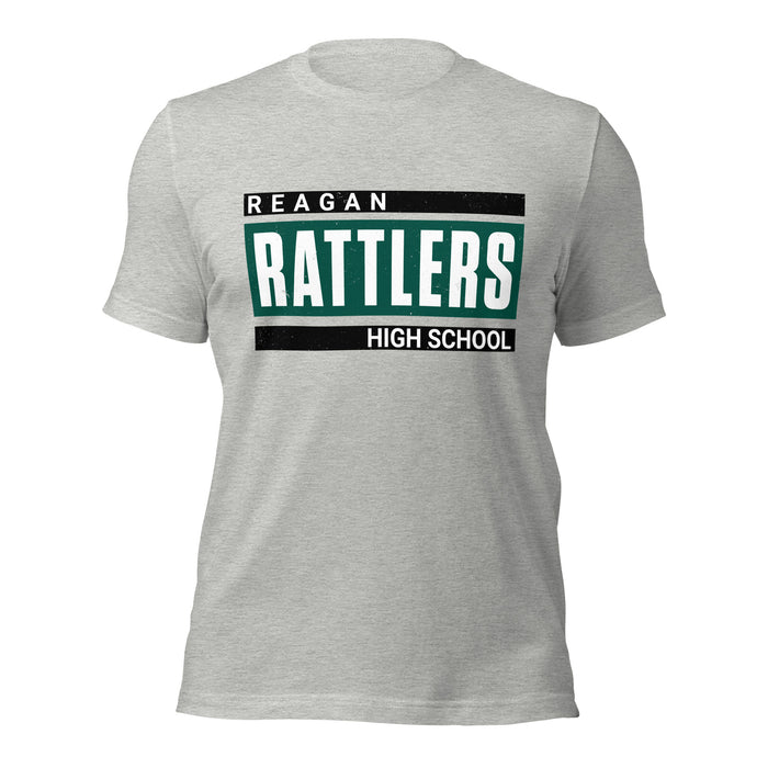 Reagan High School Rattlers Grey Premium Unisex T-shirt 098