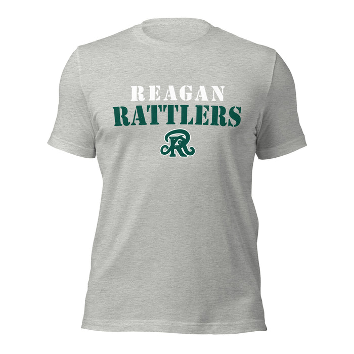 Reagan High School Rattlers Grey Premium Unisex T-shirt 017